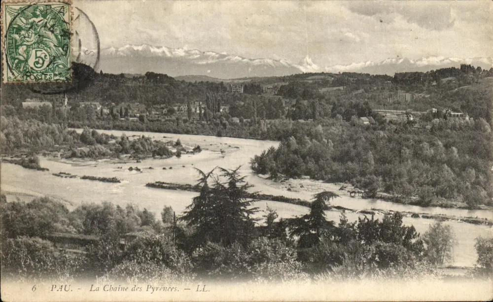 Pau - A Cadeia dos Pirineus — LL. n°6 - Frente