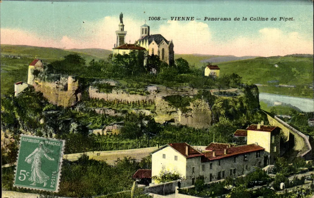 Vienna — Panorama della Collina di Pipet — Editore P. Vienne, n° 1008 - Recto