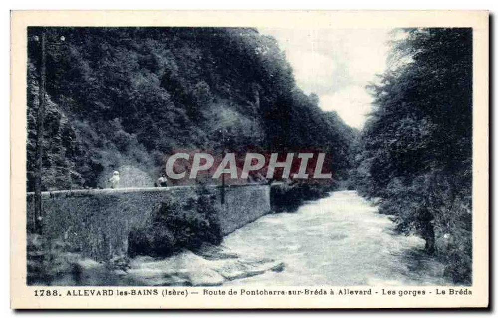 Allevard-les-Bains (Isère) — Route von Pontcharra-sur-Bréda nach Allevard — Die Schluchten des Bréda - Vorderseite