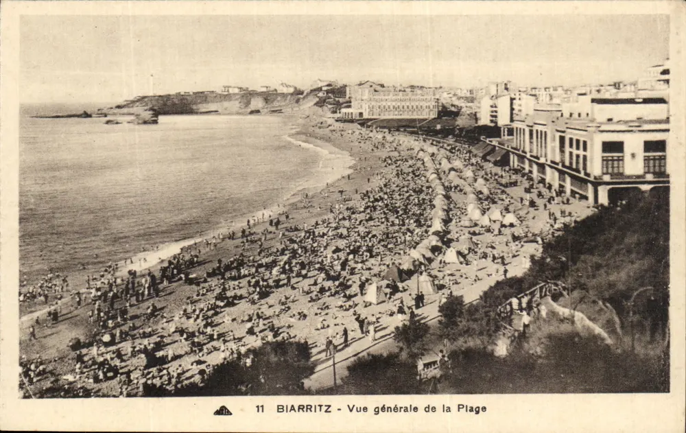 Biarritz - Vista geral da Praia — n°11 — G. D&S Arts Fotomecânica, Strasbourg - Frente