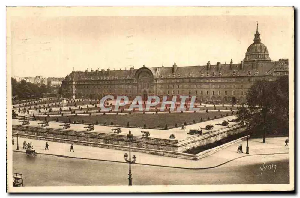 Das Hôtel des Invalides — Blick auf die Esplanade — Les Éditions d'Art Yvon, n°301 - Vorderseite