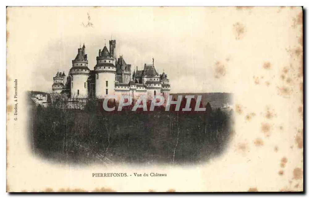 Pierrefonds — Vista do Castelo — G. Dudoit, em Pierrefonds - Frente
