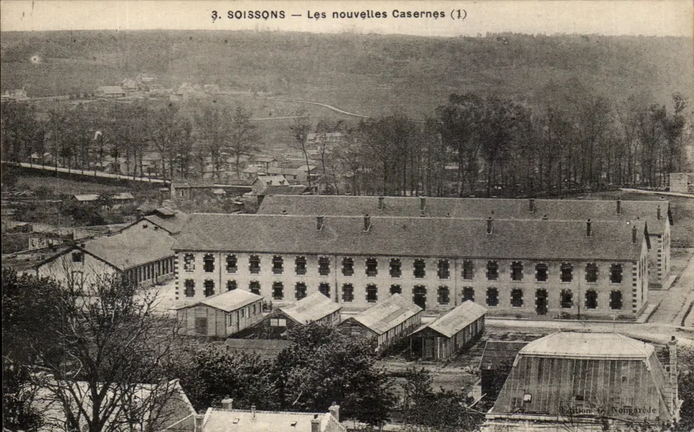 Soissons — Die neuen Kasernen (1) — Edition G. Nongarède - Vorderseite