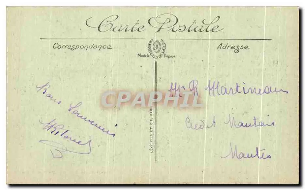 Arras — A Pequena Praça — Edição Fernand Benoit - Verso