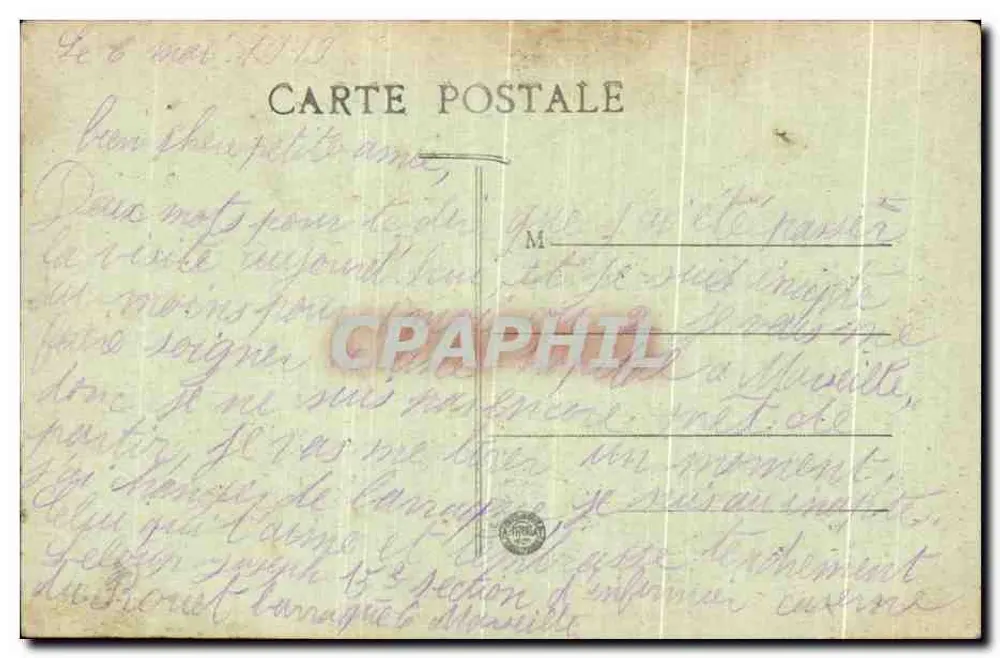 MARSEILLE — Rue Caunebière e a Bourse — J. F. - Verso