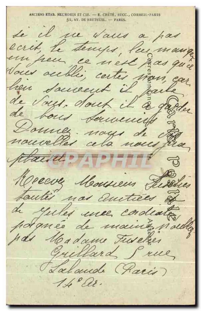 Paris — A Porta e os Boulevards Saint-Denis — JND Hot, n°15 - Verso