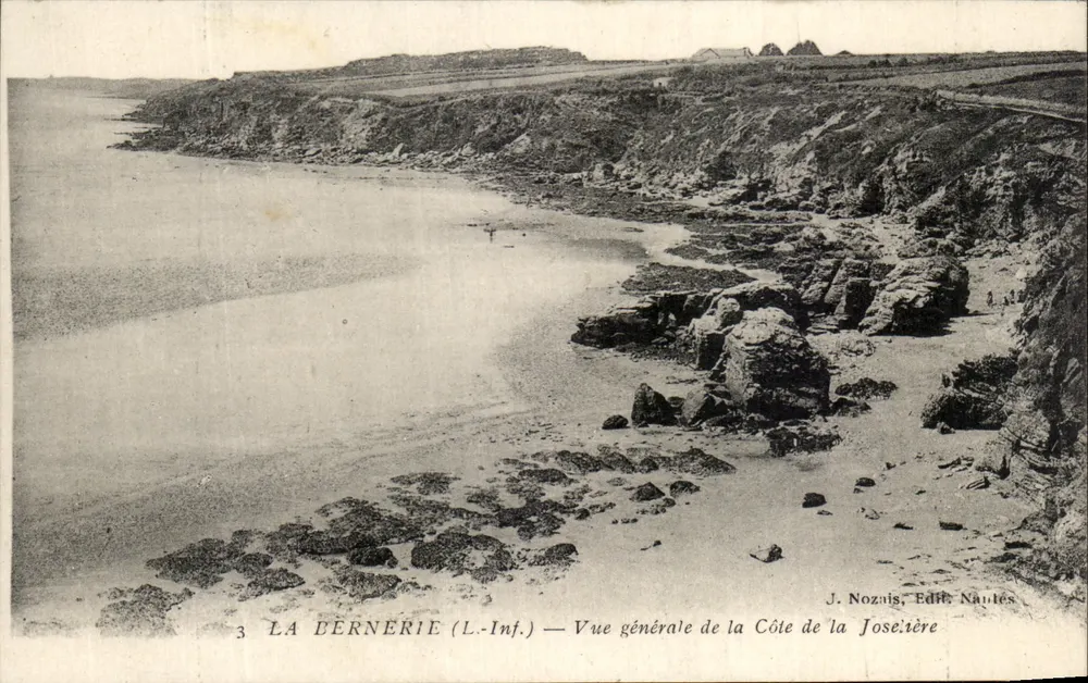 La Bernérie (L.-Inf.) — Allgemeine Ansicht der Küste von La Joseïère — J. Nozais, Edit. Nautes - Vorderseite