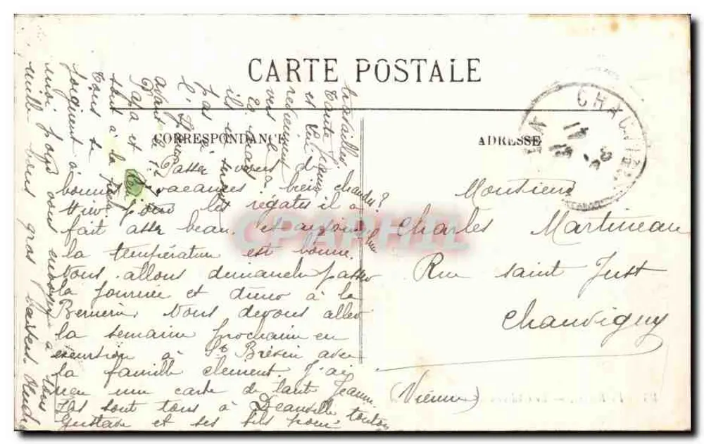 Pornic — O Castelo sob a Luz da Lua — LL - Verso