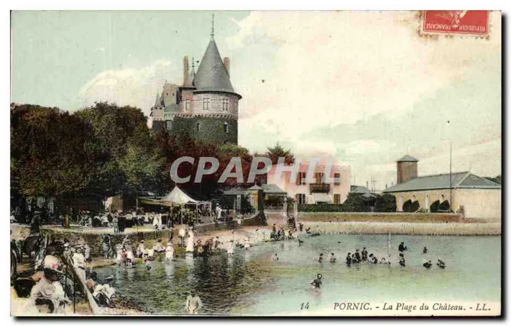 Pornic - A Praia do Castelo — LL. n°14 - Frente