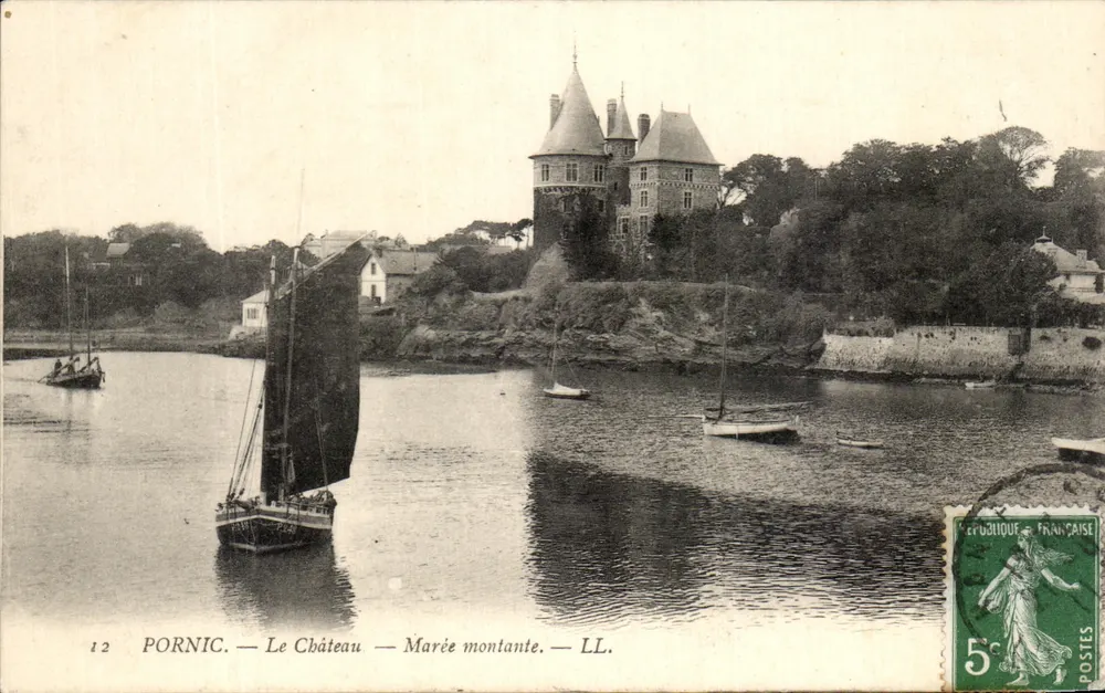 Pornic — Das Schloss — Flut steigt — LL. — Verlag LL, Nr. 12 - Vorderseite