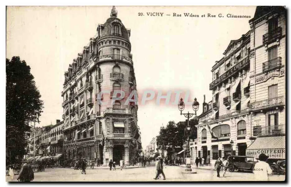 Vichy — Straße Wilson und Straße G. Clémenceau — Verlag Vichy - Vorderseite