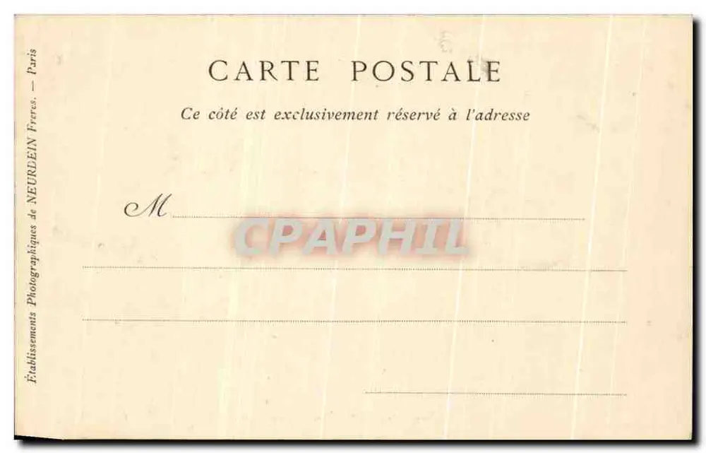 Angers — Die Präfektur, römische Arcaden entdeckt 1836 — Collections ND Phot - Rückseite
