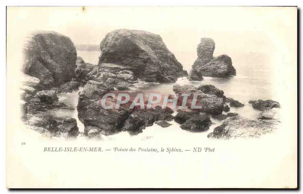 Belle-Île-en-Mer — Pointe des Poulains, der Sphinx — ND Phot - Vorderseite
