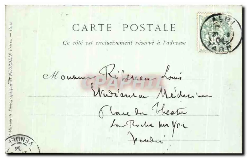 Albi — Die Chorbanken der Kathedrale — S. Neurdein, Fot. ND - Rückseite