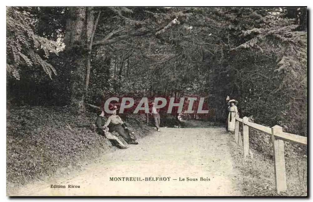 Montreuil-Belfroy — O Subbosque — Edição Ricou - Frente