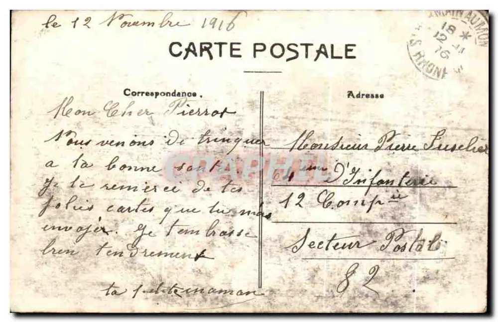 St-GERMAIN-au-MONT-d'OR (Rhône) — Die Kleine Place — S. Farges, Verlag Lyon, Nr. 895 - Rückseite