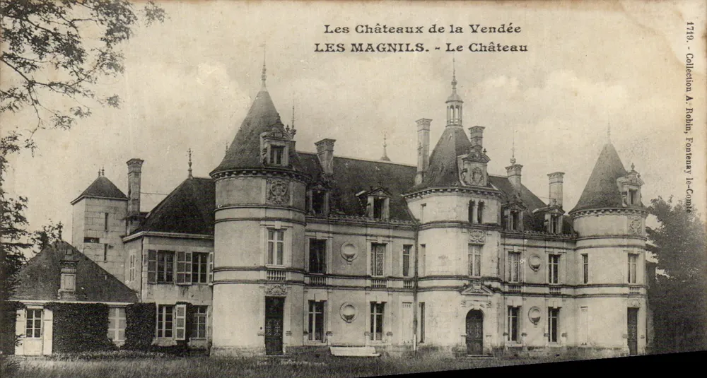 Die Schlösser der Vendée - Les Magnils - Das Schloss - Sammlung A. Rollin, Fontenay-le-Comte - Vorderseite