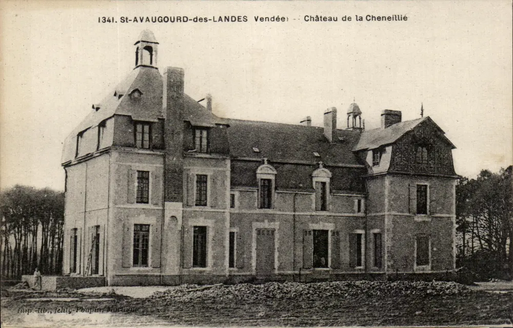 St-Avaugourd-des-Landes - Schloss Cheneillière — Imp. Lib. Jechly, Pomplé, Vendée - Vorderseite