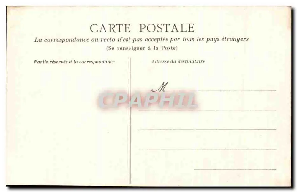 Castillo de Beaumarchais, de Landevieille (Vendée) — V 208 — editor no identificado - Reverso