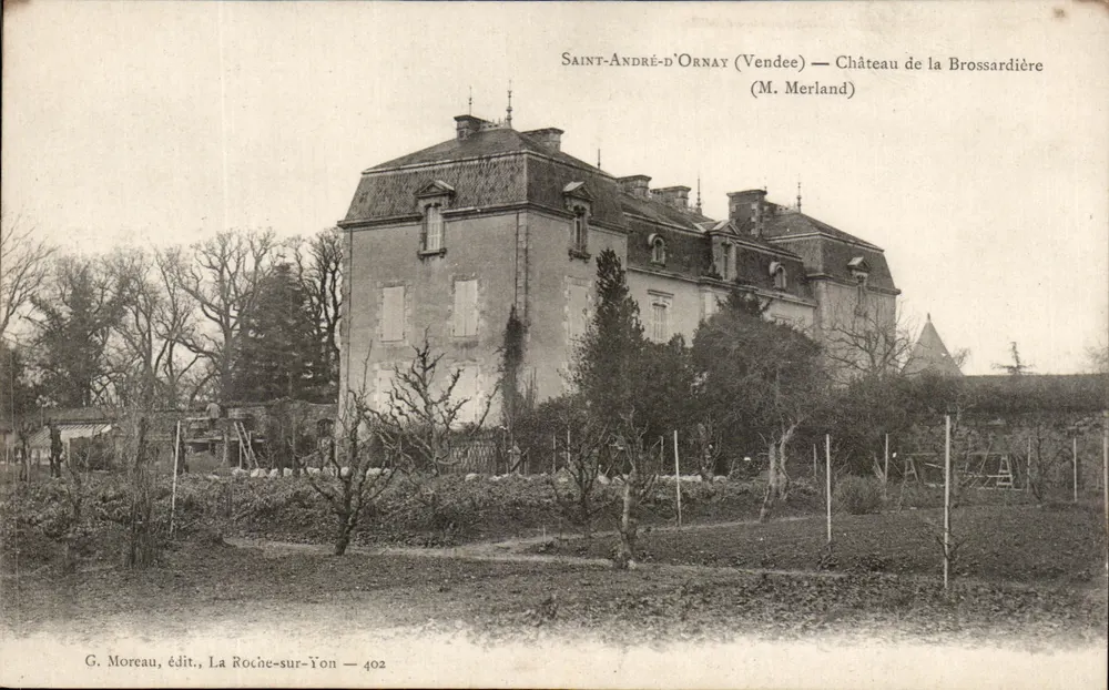 Saint-André-d'Ornay (Vendée) — Schloss Brossardière (Herr Merland) - Vorderseite