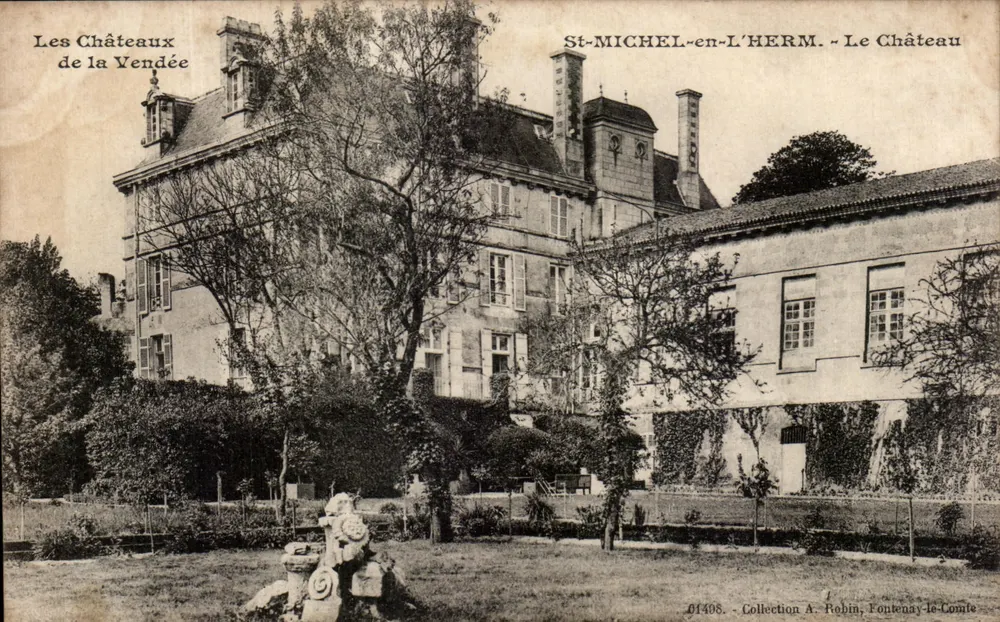 St-MICHEL-en-L'HERM. — Das Schloss — Sammlung A. Robin, Fontenay-le-Comte - Vorderseite