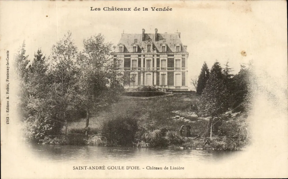 Schloss Linière — Saint-André-Goule d'Oie — Ausgabe A. Robin, Fontenay-le-Comte - Vorderseite