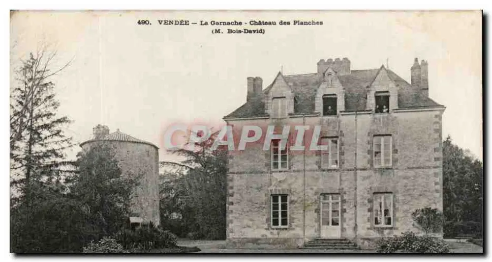 Vendée - La Garnache - Kasteel van de Planches (M. Bois-David) - Voorkant