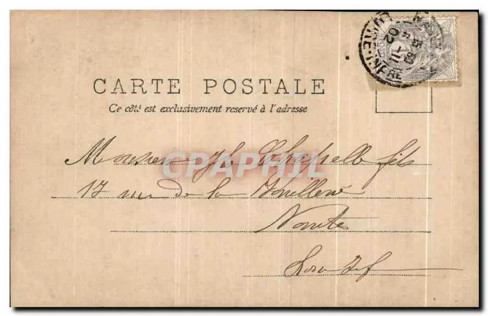 Schwester in religiöser Kleidung mit einem Kind in einem Stuhl — D. Elsajell, La Crèche, Bonnes Sœurs — G.L. 3031 - Rückseite