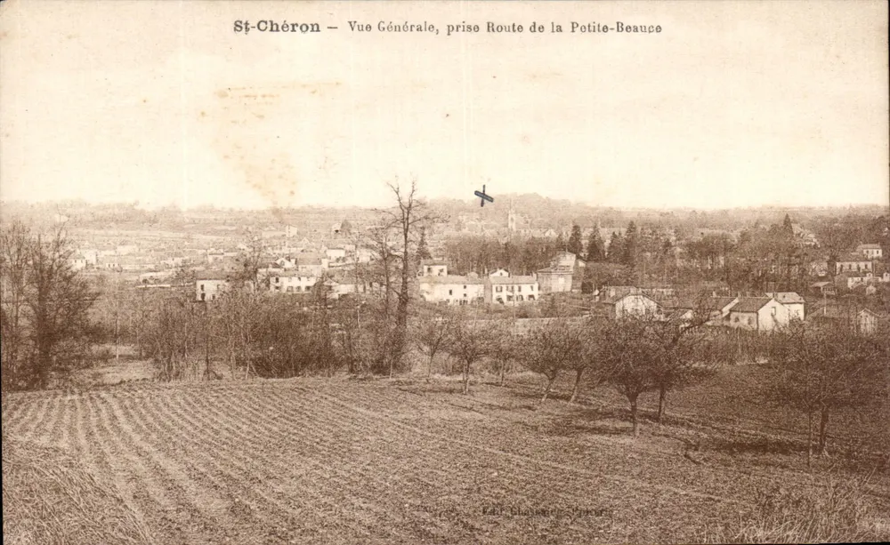 St-Chéron — Allgemeiner Blick, aufgenommen von der Route de la Potite-Beauce — Verlag Chasseneuil, Frankreich - Vorderseite