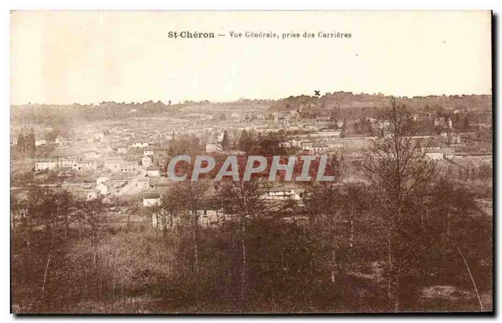 St-Chéron — Allgemeiner Blick, von den Steinbrüchen - Vorderseite