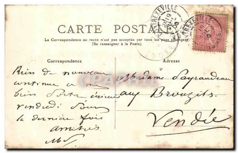 Martigny-les-Bains — Hôtel International — Vosges 27 - Rückseite