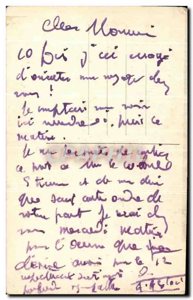 Zwei Männer im Gespräch — A. Astoul — Eine gute Geschichte 1934 - Rückseite