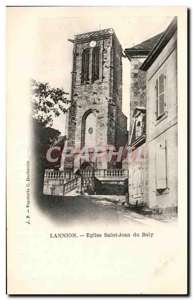 Lannion — Kirche Saint-Jean du Baly — Papeterie C. Duchemin - Vorderseite