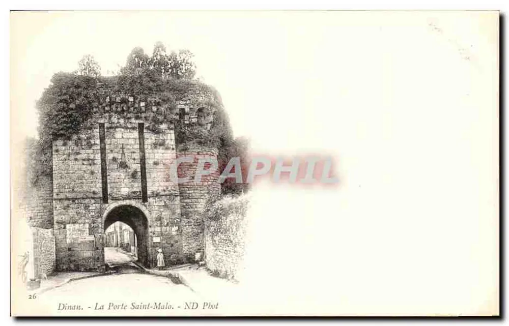 Dinan - A Porta Saint-Malo - ND Phot - Frente