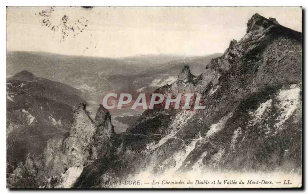 Die Teufelschimney und das Tal von Mont-Dore — LL. - Vorderseite