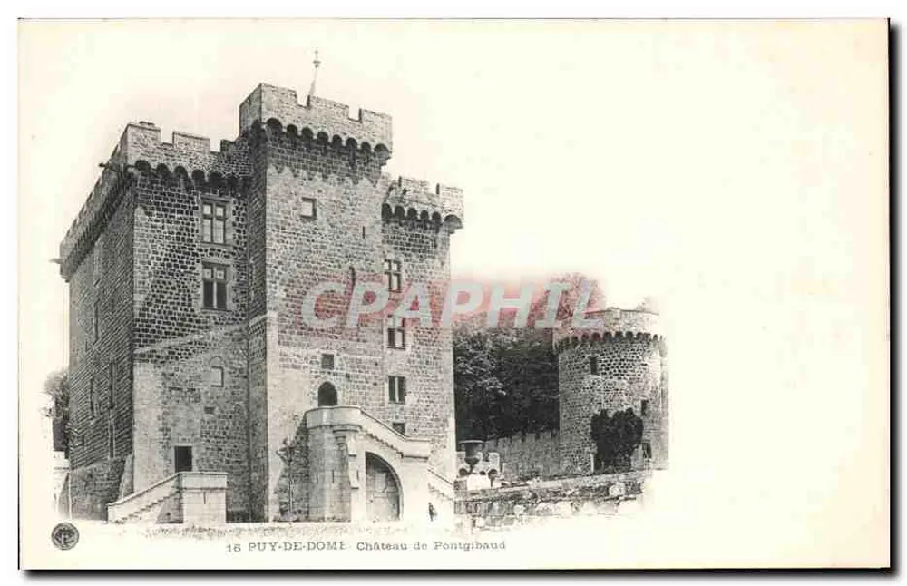 Castelo de Pontgibaud — Puy-de-Dôme — Coleção do Touring-Club da França - Frente