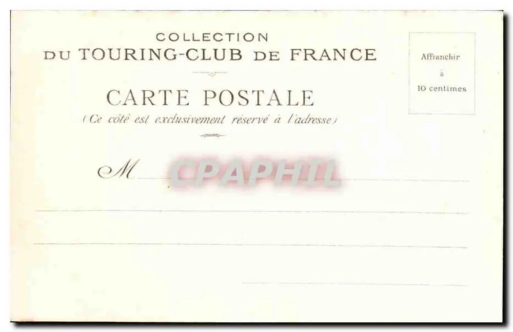 Castelo de Pontgibaud — Puy-de-Dôme — Coleção do Touring-Club da França - Verso