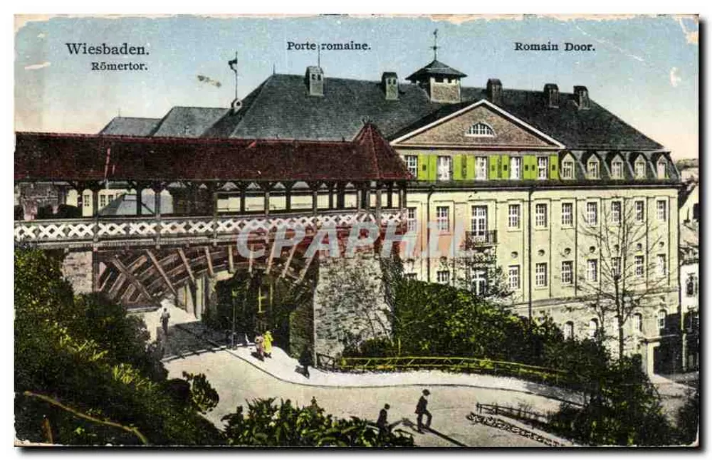 Wiesbaden — Porte romaine (Römertor) — éditeur non visible - Frente