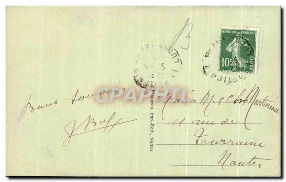Ufer der Loire - Weg der Martinière — Le Pellerin (Loire-Inf.) — Imp. Buff, Nantes - Rückseite