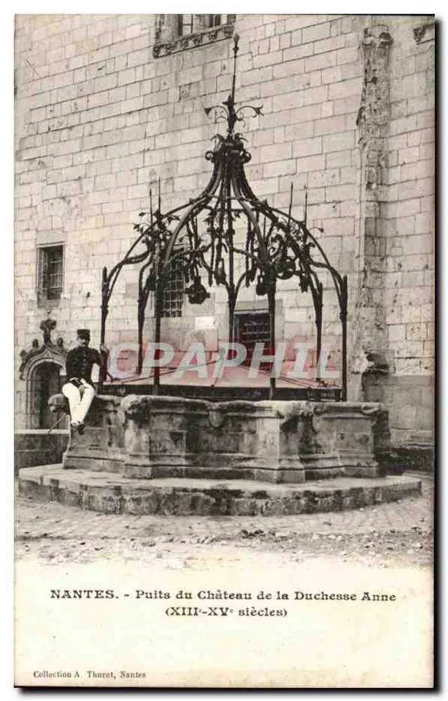Nantes - Puits des Schlosses der Herzogin Anne (13. bis 15. Jahrhundert) — Sammlung A. Thurst, Nantes - Vorderseite
