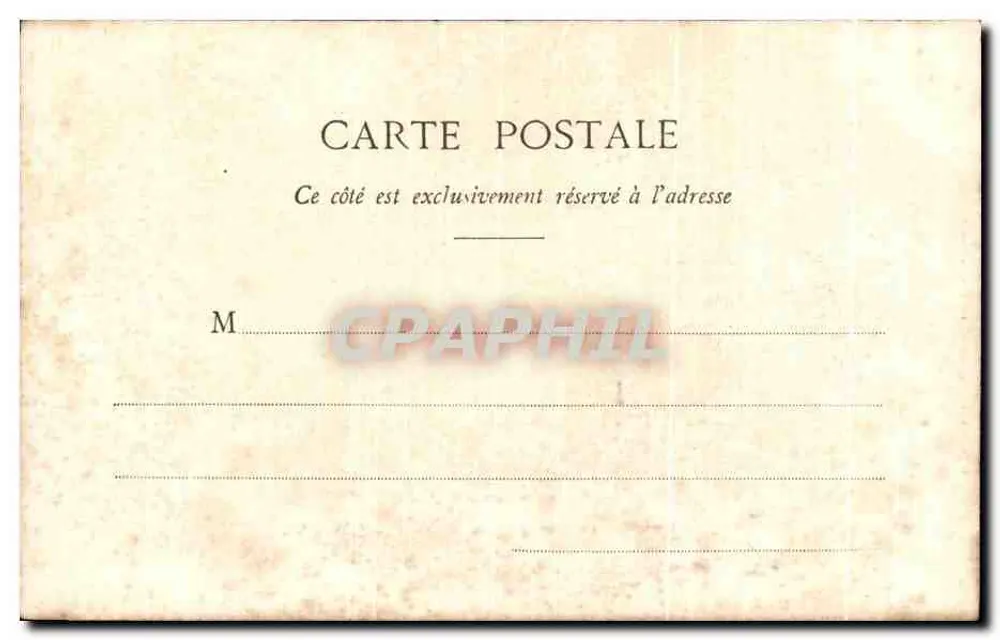 As Ruínas do Castelo — Talmont — A. Robin, editor, Fontenay-le-Comte, n°1545 - Verso