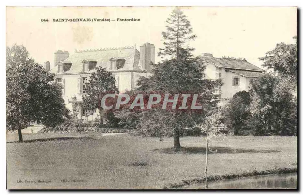 Saint-Gervais (Vendée) — Fontordine — Livraria Poirier, Montagne - Frente