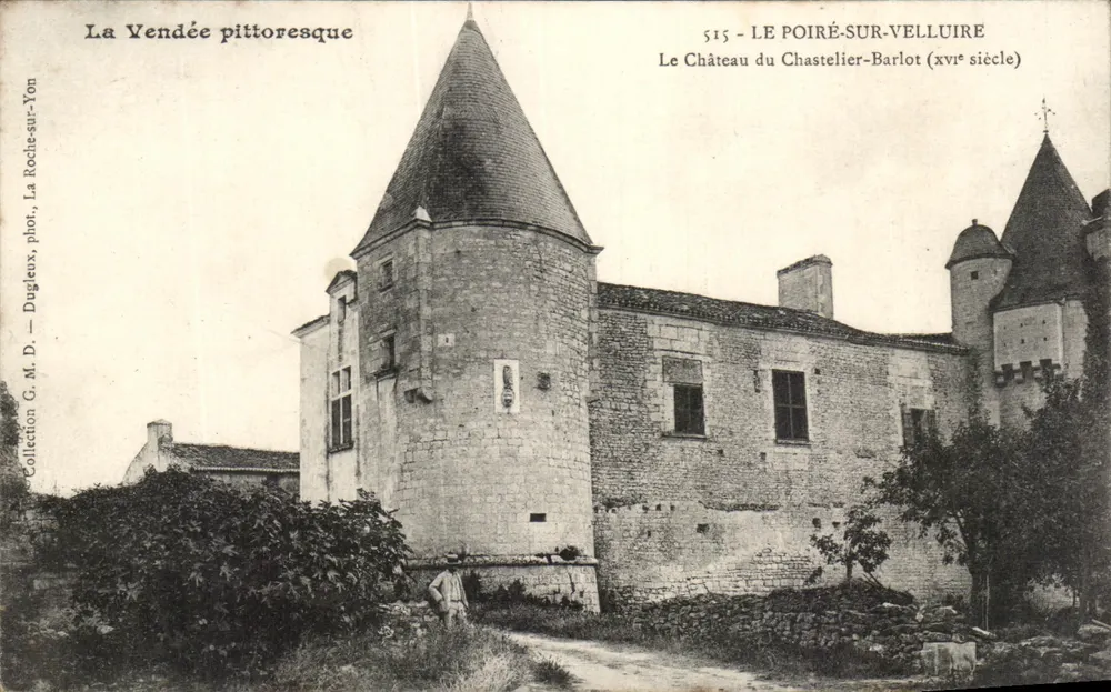 Schloss Chastelier-Barlot — Poiré-sur-Velluire — La Vendée pittoresque, phot. Dugleux - Vorderseite