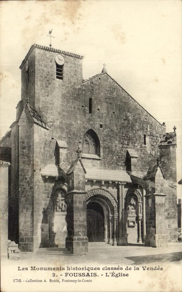 Fontenay-le-Comte - Die Kirche — Sammlung A. Robin, n°1752 - Vorderseite