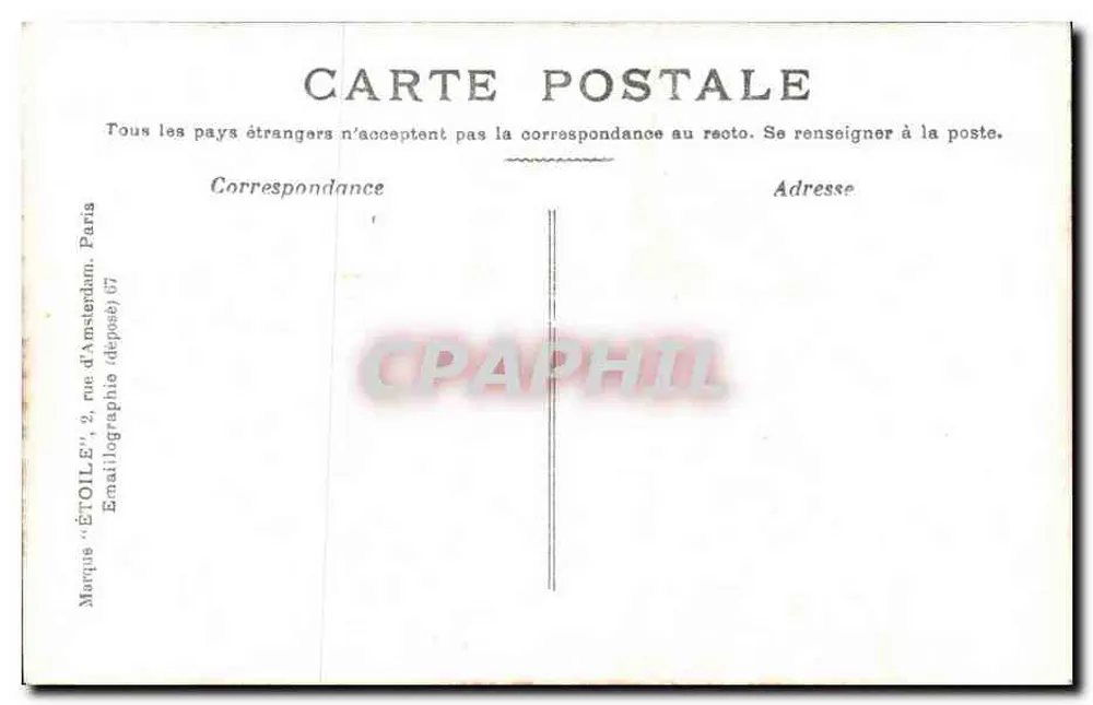 Nantes — Eingang zum Schloss der Herzogin Anne — Éditeur Étoile, Paris - Rückseite