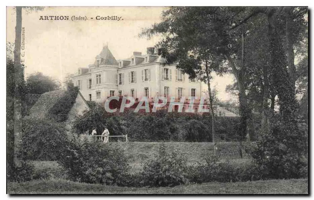 Arthon (Indre) — Castelo de Corbilly — Editor C. Châteaureaux - Frente