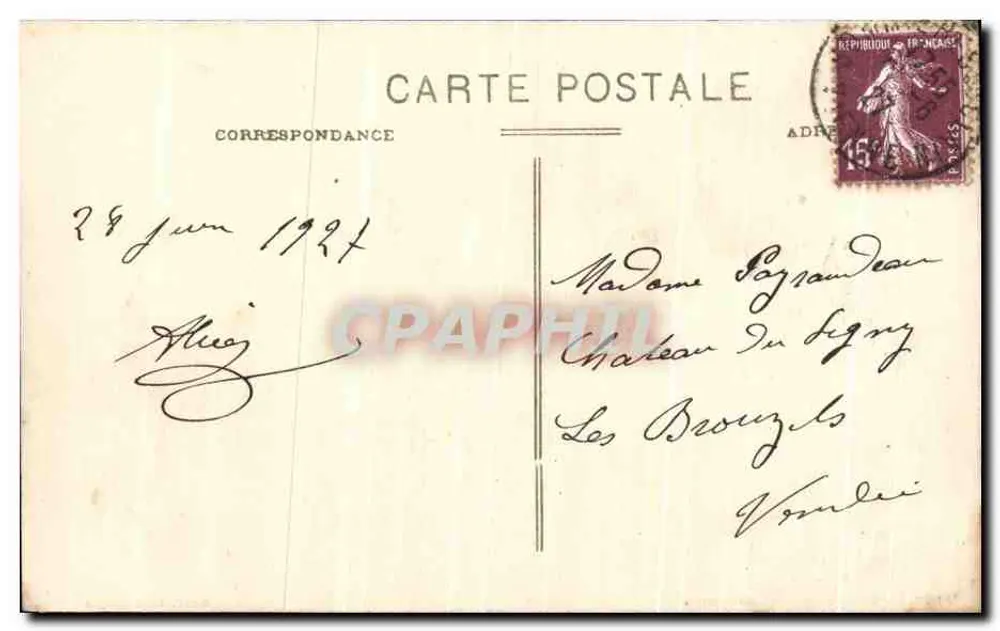 45 SOMMIÈRES (Vienne) - Propriedade de Gate Bourse — Édit. Morichaux - Verso