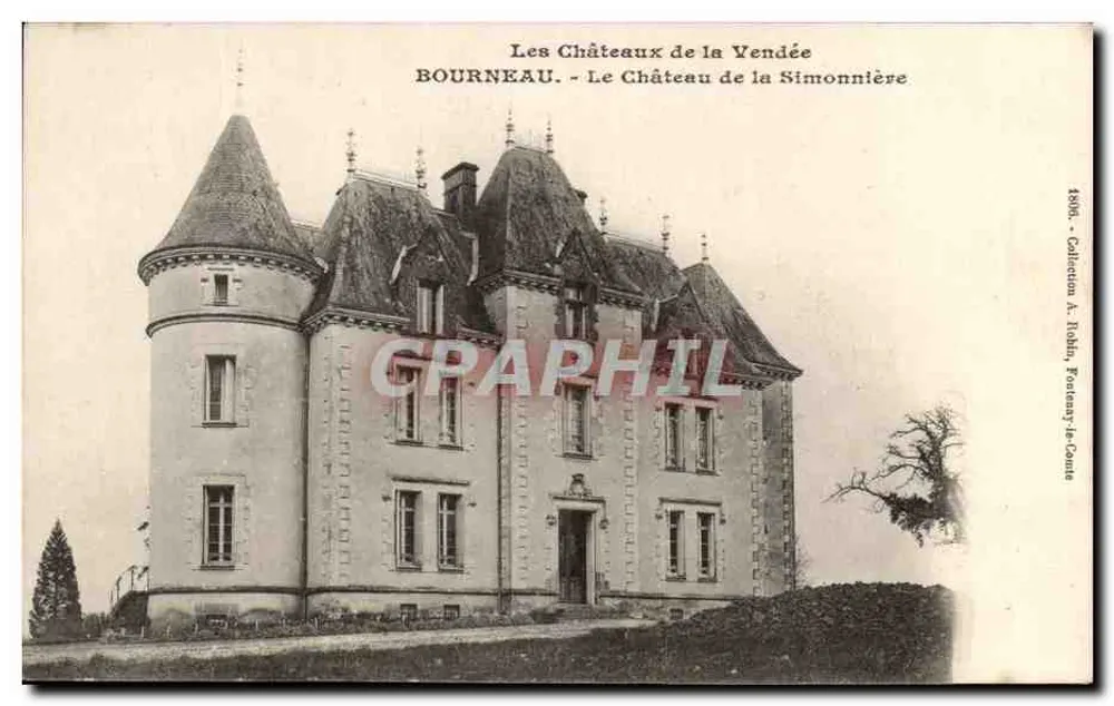Bourneau - Schloss der Simonnière — Sammlung A. Roblin, Fontenay-le-Comte - Vorderseite