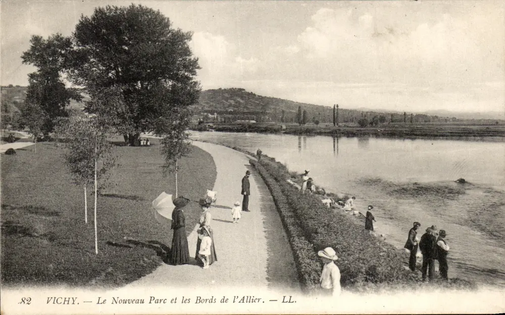 Vichy — Der Neue Park und die Ufer der Allier — LL. - Vorderseite
