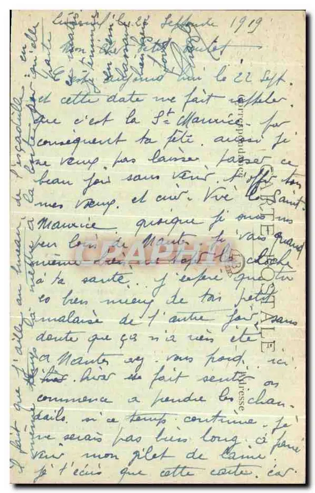 LUXEUIL-les-BAINS - Os Termas — texto histórico sobre fundo de edifícios - Verso